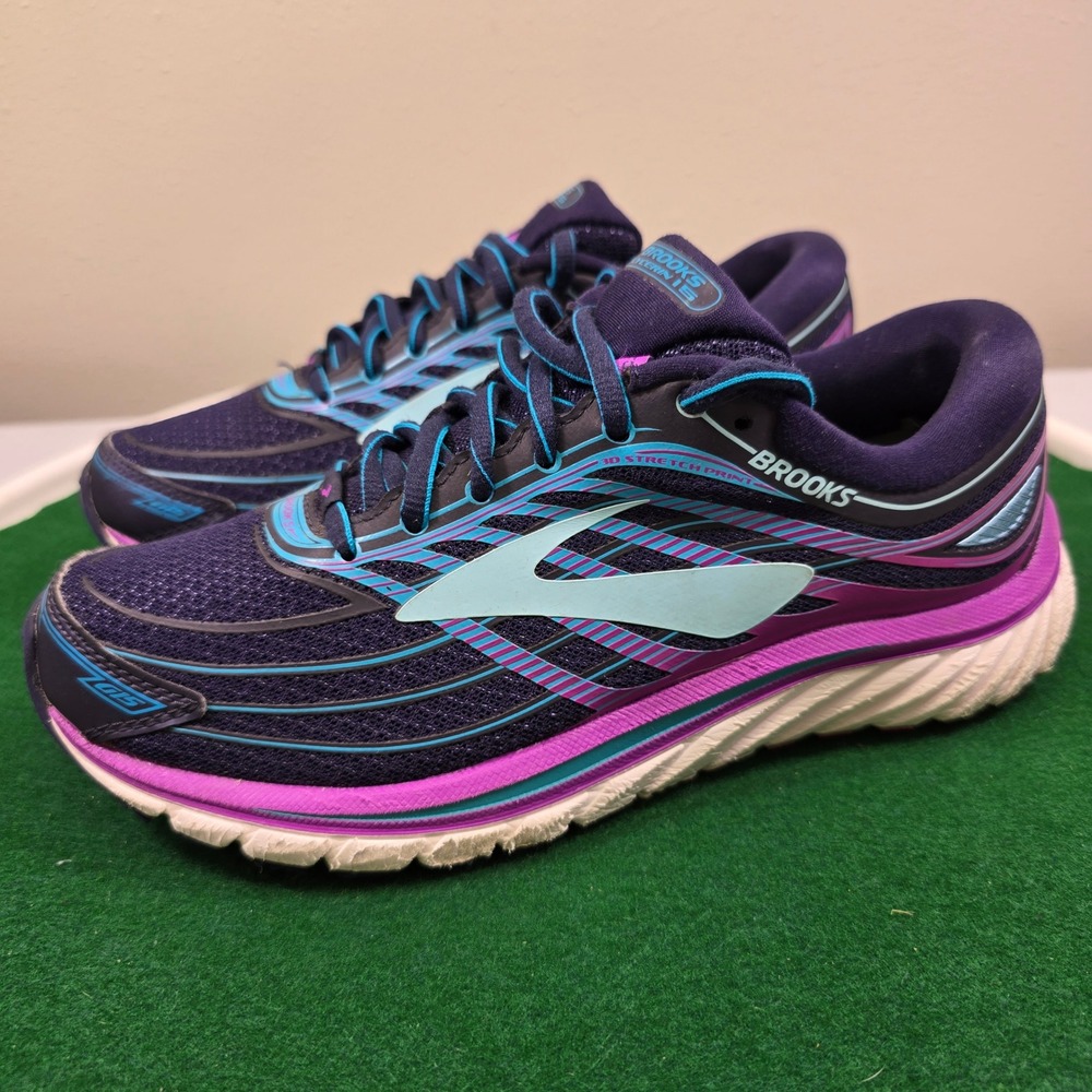 Brooks Glycerin 15 Running Shoes Womens 7 Purple Teal Magenta 1202471B465 Train